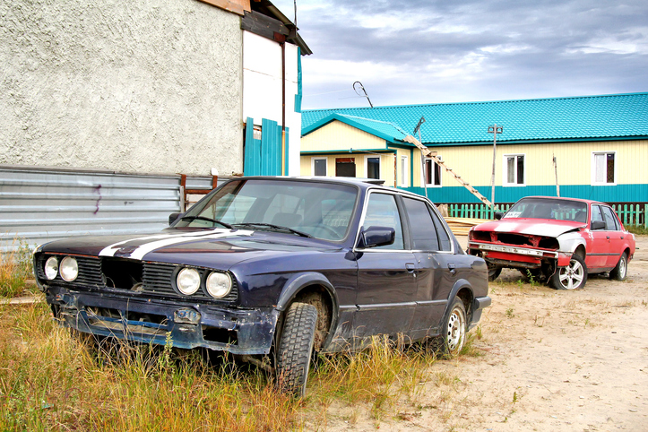 dar de baja coche abandonado